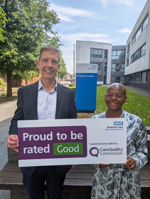 Pennine Care NHS rated 'Good' by CQC